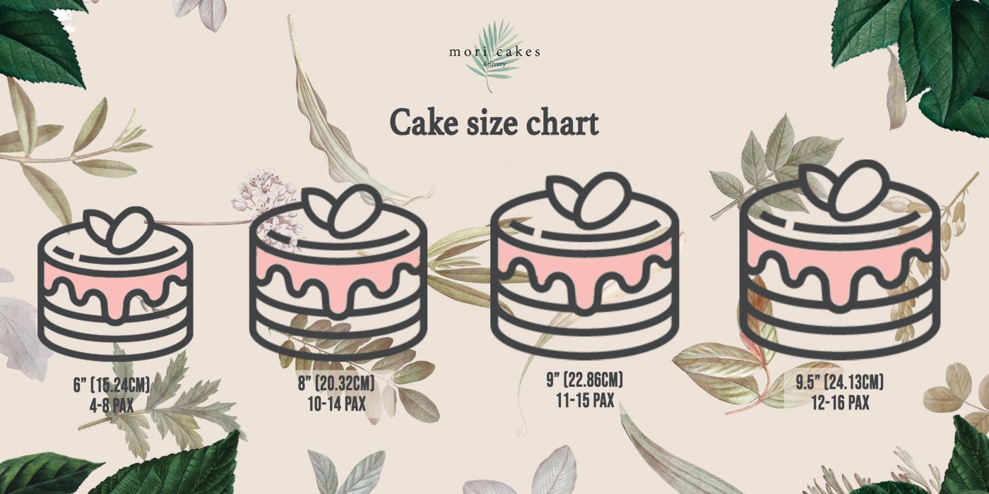 Mori Cake Delivery Cake Size Chart